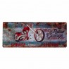 ADORNO PLACA PARED MOTO GARAGE METAL RETRO 50X0.10X20 CM.