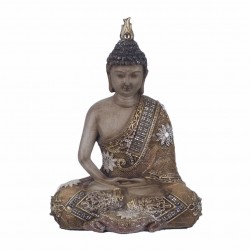 FIGURA BUDA SENTADO RESINA 14.50X7.50X19 CM.