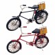 SET 2 FIGURAS BICICLETA CON SALVAVIDAS RETRO METAL 22X7X13 CM.