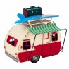 FIGURA CARAVANA TABLA SURF METAL 24X19X20 CM.