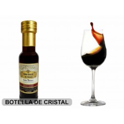 LOTE 8 BOTELLAS VINO DULCE DE PASAS PEDRO XIMENEZ LA RIVERA MINI CRISTAL 16 CM.