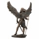 FIGURA ARCÁNGEL SARIEL RESINA BRONCE 26X11X31 CM.