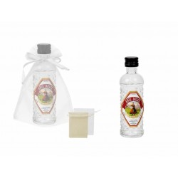 LOTE 10 BOTELLAS ANÍS DULCE LA RIVERA EN BOLSA DE TUL CRISTAL 40 ML.