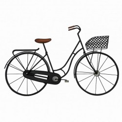 ADORNO PARED BICICLETA METAL RETRO 90X5X55 CM.