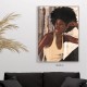 CUADRO MUJER AFRICANA PINTURA 83X4.50X123 CM.