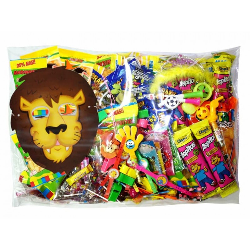 Bolsas de golosinas y juguetes para relleno piñatas, fiestas de niños