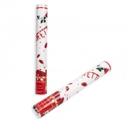 LOTE 8 CAÑONES DE PÉTALOS ROJOS - BLANCOS 60 CM.