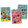 LOTE 25 HOJAS PEGATINAS STICKERS MICKEY Y MINNIE 19.5X25 CM.