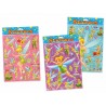 LOTE 25 HOJAS PEGATINAS STICKERS HADAS 19.5X25 CM.