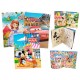 LOTE 20 LIBROS INFANTILES PARA COLOREAR CON PEGATINAS A ELEGIR O SURTIDOS 21X28 CM.