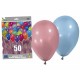 LOTE 3 BOLSAS DE GLOBOS METALIZADOS COLORES LISOS A ELEGIR (150 GLOBOS) 29X36 CM.