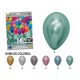 BOLSA DE GLOBOS ESPEJO COLORES LISOS A ELEGIR (50 GLOBOS)