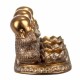 FIGURA TRES BUDAS NO VE NO HABLA NO OYE RESINA DORADO 24X11X11 CM.