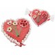 LOTE 2 TARTAS CORAZÓN DECORATIVAS DE GOLOSINAS SURTIDAS 1 BASE 460 GR. APROX. LA UNIDAD