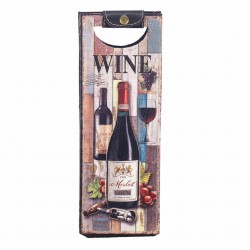 BOLSA BOTELLA VINO BOTELLERO MADERA 13.50X11.50X36.50 CM.