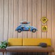 ADORNO PLACA PARED COCHE SURF AZUL METAL RETRO 50X0.50X25 CM.