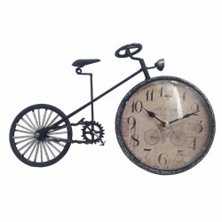 RELOJ SOBREMESA BICICLETA RETRO METAL 34.50X5X21 CM.