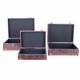 SET 3 MALETAS MOTOS RUTA 66 MADERA RETRO 40X14.50X30 CM.