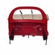 ADORNO PARED COCHE ESTANTERIA ROJO METAL RETRO 35X22X33 CM.