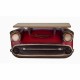 ADORNO PARED ESTANTERÍA COCHE CLÁSICO ROJO METAL RETRO 50X22X25 CM.
