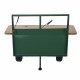 MESA COCHE RETRO METAL VERDE 45X28X36.50 CM.