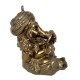 FIGURA GANESHA SENTADA RESINA DORADO 14X13X15 CM.