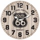 RELOJ PARED RUTA 66 MADERA RETRO 34X4X34 CM.