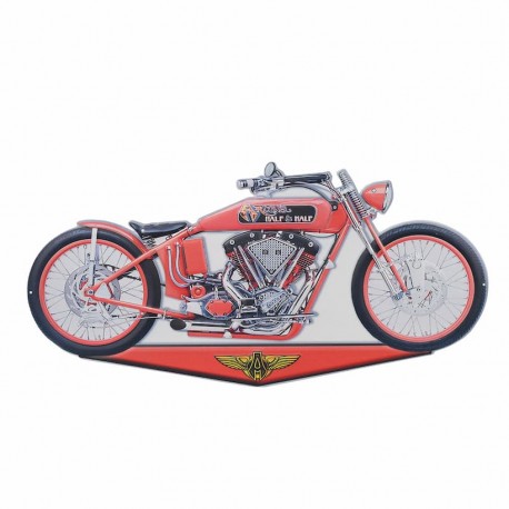 ADORNO PARED MOTO METAL RETRO 50X0.20X25 CM.