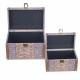 SET 2 CAJAS FAMILIA MADERA 25.50X16.50X16.50 CM.