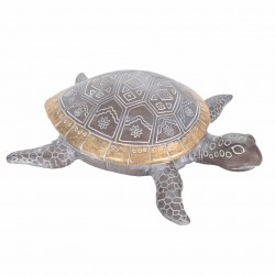 FIGURA TORTUGA RESINA ORIENTAL 21X19X6 CM.