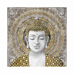 CUADRO BUDA PINTURA ORIENTAL 80X3.5X80 CM.