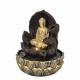 FUENTE BUDA CON LUZ RESINA ORIENTAL 20X20X27 CM.