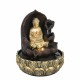 FUENTE BUDA CON LUZ RESINA ORIENTAL 20X20X27 CM.