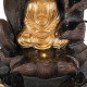 FUENTE BUDA CON LUZ RESINA ORIENTAL 20X20X27 CM.