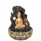 FUENTE BUDA CON LUZ RESINA ORIENTAL 20X20X26 CM.