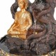 FUENTE BUDA CON LUZ RESINA ORIENTAL 20X20X26 CM.