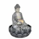 FUENTE BUDA CON LUZ RESINA ORIENTAL 20X20X27 CM.