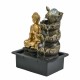 FUENTE BUDA DORADO RESINA ORIENTAL 30X22X39 CM.