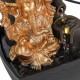 FUENTE GANESHA CON LUZ RESINA ORIENTAL 13X12.5X18 CM.