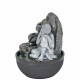 FUENTE BUDA RESINA ORIENTAL 21X21X26 CM.