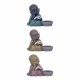 SET 3 FIGURAS BUDAS LEYENDO RESINA 12X7X10 CM.