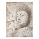 CUADRO BUDA CON FLORES PINTURA ORIENTAL 80X3.5X100 CM.