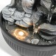 FUENTE BUDA CON LUZ RESINA ORIENTAL 21X21X25 CM.