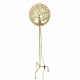 LÁMPARA DE PIE ÁRBOL DE LA VIDA ORIENTAL METAL DORADO 30X12X130 CM.