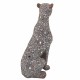 FIGURA LEOPARDO RESINA 12X9X25 cm.