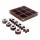 JUEGO TIC TAC TOE GRANDE MADERA 25X3X25 CM.