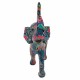 FIGURA ELEFANTE MULTICOLOR RESINA 27X11X29.50 CM.