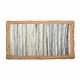 ALFOMBRA RECTANGULAR JASPEADA YUTE BOHEMIO 80X50X1 CM.