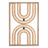 ADORNO PARED ESTILO BOHEMIO MADERA 40X2.5X60 CM.