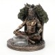 FIGURA DIOS CELTA CERNUNNOS RESINA BRONCE 12X12X13.50 CM.